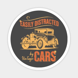 Easily Distracted By Cars - The Design for the Vintage Car Enthusiast Magnet